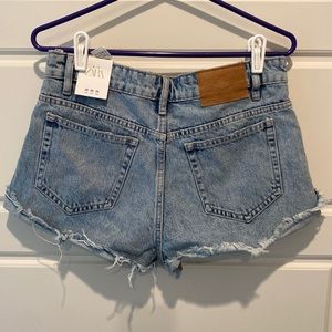 Distressed Denim Shorts